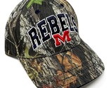 Ole Miss Rebels Logo Frost Camo Curved Bill Adjustable Hat - £13.83 GBP+