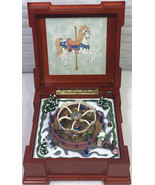 Mr. Christmas Animated Holiday Merry Go Round Carousel Music Box - £61.97 GBP