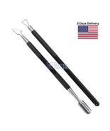 2 Pcs Beauty Nail Care Cuticle Pusher Nail Cleaner Manicure Pedicure Tool - £5.02 GBP