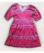 NWT WRANGLER RETRO Americana Red Aztec Print Above Knee Dress Size L - $461.25 MXN