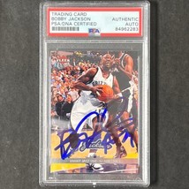 2006-07 NBA Fleer Ultra #77 Bobby Jackson Signed Card AUTO PSA Slabbed Grizzlies - £39.22 GBP