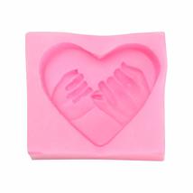 Handmade Ice Tray Home Decorating Love Heart Shaped Mould Pinkie Promise Cake Ma - £9.04 GBP