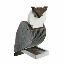 OWL BIRD FEEDER - Large Bright Hanging Seed Feeder Amish Handmade in USA - $79.97