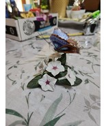 Lenox Vintage Blue Temora Porcelain Butterfly Figurine - 1989 - $39.62