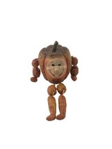 1980&#39;s Vegetable Shelf Sitter Anthropomorphic Pumpkin Resin Figurine Sculpture - £7.47 GBP