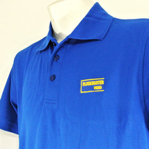 BLOCKBUSTER VIDEO 1990s Employee Uniform Polo Shirt Blue Size XL NEW - £23.18 GBP
