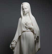 Virgin Mary Mother of JESUS Holy Our Lady Of Rose Madonna Statue Sculpture - $41.00