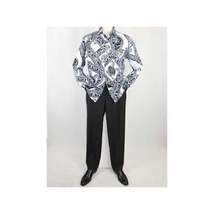 Mens Oscar Banks Turkey Shirt Satin Roman Lion Medusa European 6587 Black gray image 9