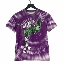 Disney World Tower of Terror Shirt Kids L Purple Graphic Tee Amusement Park - £19.67 GBP