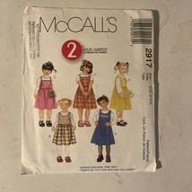 McCalls 2917 Girls Toddler Jumper 2 Hour Sizes 2-3-4 Sewing Pattern UNCUT - $6.81 CAD