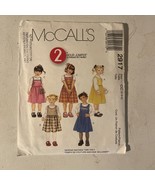 McCalls 2917 Girls Toddler Jumper 2 Hour Sizes 2-3-4 Sewing Pattern UNCUT - $6.82 CAD