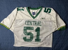 Vintage Reebok Team Uniforms Football Jersey Men’s XL White Central #51 - $547.94 MXN