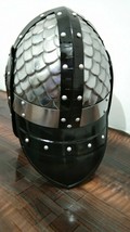 Medieval Steel Viking Vendel Helmet With Chainmail Hand Forged Helmet - £93.50 GBP