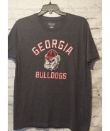 Champion Georgia Bulldogs Mens Womens XL Tee T Shirt Gray Red Short Slee... - $14.84