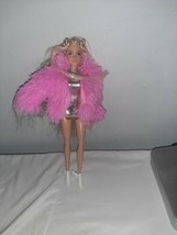 Barbie Extra Doll #3 Pinkalicious 2020 Very Long Blonde Pink Crimped Hair - £27.96 GBP
