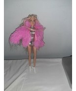 Barbie Extra Doll #3 Pinkalicious 2020 Very Long Blonde Pink Crimped Hair - £27.81 GBP