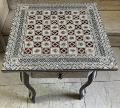 Handmade Chess Table, Inlaid Design Decorative, Chess Boards, Unique Che... - $395.00