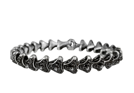 David Yurman Armory Single Row Link Bracelet With Black Diamonds - £3,365.43 GBP