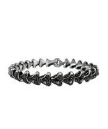 David Yurman Armory Single Row Link Bracelet With Black Diamonds - $5,811.60 CAD