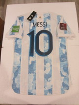 Lionel Messi Argentina World Cup Qualifiers Match Home Soccer Jersey 2020-2021 - £79.75 GBP
