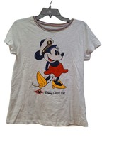 Disney Cruise Line Captain Minnie Mouse Graphic Ringer T-Shirt Women&#39;s M... - £27.27 GBP
