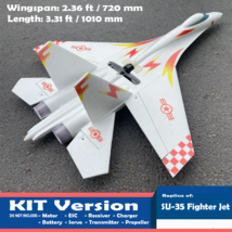 Flash Deal RC Airplane KIT SU35 Fighter Jet Stunt Flying DIY Aircraft EP... - $79.99