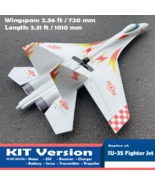 Flash Deal RC Airplane KIT SU35 Fighter Jet Stunt Flying DIY Aircraft EP... - $79.99