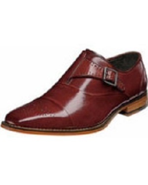 NEW Handmade Brown Leather Color Shoes, Men's Cap Toe Monk Shoes, Men's Straps S