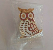 Motorcycle Club Pin M/C Club- Owl Vest Pin Hat Pinback San Diego Ca. SDCRRA - £3.84 GBP