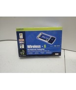 Linksys WPC54G Wireless-G Notebook Wi-Fi Adapter PCMCIA Card NEW SEALED ... - $9.89