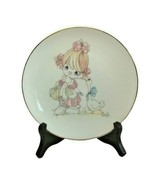 Precious Moments Friendship Decorative Plate Girl with Duck 6 1/4&quot; Vinta... - £15.01 GBP