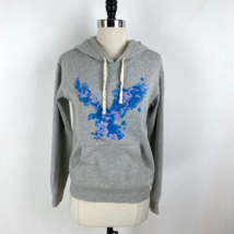 American Eagle Outfitters Gray Pullover Hooded Sweatshirt Kangaroo Pocket Small - £11.62 GBP