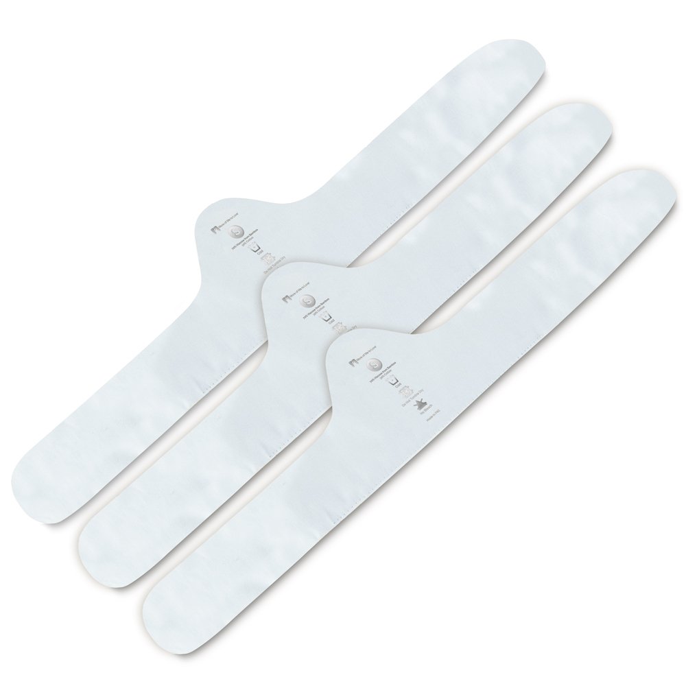 100% Pure Bamboo Cotton Bra Liner (White, 3-Pack, S) Wicking, Antibacterial