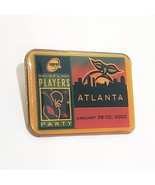 NFL Players Party Atlanta 2000 Metal Lapel Pin Pinback Union Made 1 1/2&quot; - £11.62 GBP