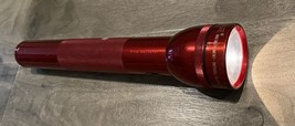 Mag-Lite Flashlight Red 12-3/4” Baton 3-D Cell Maglite USA Ontario Cali ... - £19.38 GBP