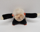 Vintage 1980 Gund Koko-Nuts Black White Orange Rope Tail Monkey Plush 4&quot; - $43.55