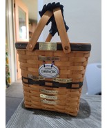 Longaberger 1996 Collectors Club Membership Basket Charter Member w/ 7 Tags - $39.55