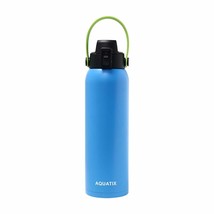 Aquatix Double Wall Insulated 32 Ounce Blue Bottle with Removable Strap ... - $28.66
