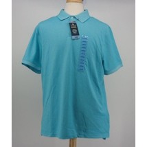 Members Mark Mens Stretch Cotton Pool Blue Polo Large NWt - $14.25