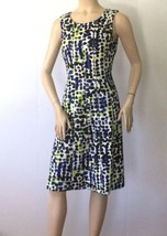 Jones New York Abstract Print Sleeveless Dress (Size 4) - £19.50 GBP