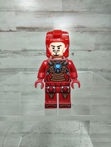 Lego Iron Man Minifigure Tony Stark sh073 Missing Visor - Crack - £6.85 GBP