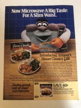 1988 Armour Dinner Classics With Coupon Vintage Print Ad pa28 - $7.91