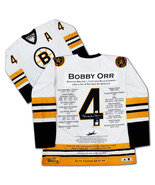 Bobby Orr Career Jersey White Elite Edition of 44 - Signed - Boston Bruins - £1,124.72 GBP