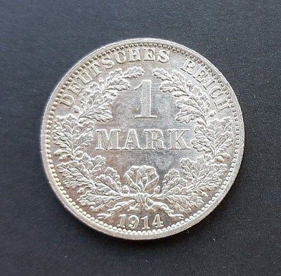 Primary image for GERMANY 1 MARK SILVER COIN 1914 A UNC NR
