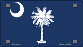 South Carolina State Flag Novelty Mini Metal License Plate Tag - £11.75 GBP