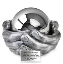 the hands of an Angel Unique Child Cremation urn Handmade urn for baby ashes - £206.68 GBP+
