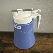 New Porcelain Blue HONEY Dispenser Jar Pourer Container Bee House ZERO Japan - £19.37 GBP