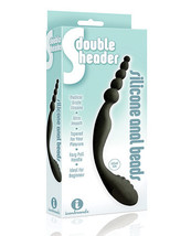 The 9&#39;s S Double Header Double Ended Silicone Anal Beads - £15.17 GBP
