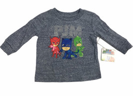 Pj Mask Licensed Infant Boys LS T Shirt Sz 12 Months Heather Blue - £9.48 GBP