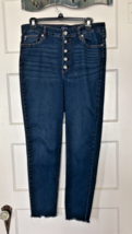 Chaps Dark Blue High Rise Skinny Jeans Size 14 Short - $20.10